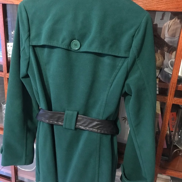 Emerald Jou Jou Almost Velvet Trench - Picture 6 of 8